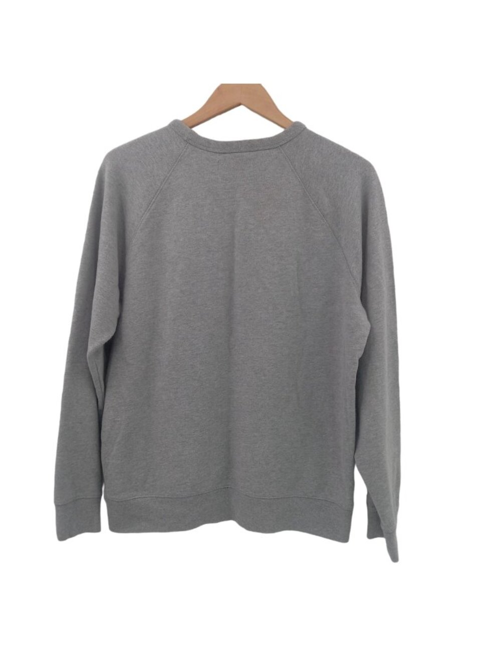 Everlane Women 100% Human Typography Hoodie Gray Sweatshirt  L French Terry 2017 - Picture 5 of 6